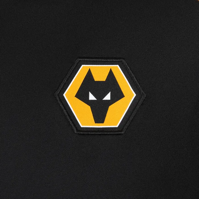 Wolverhampton Wanderers Fan Shop | 2025-26 Coaches Training 1/4 Zip – Black/Gold Collection Official Wolves Fan Gear